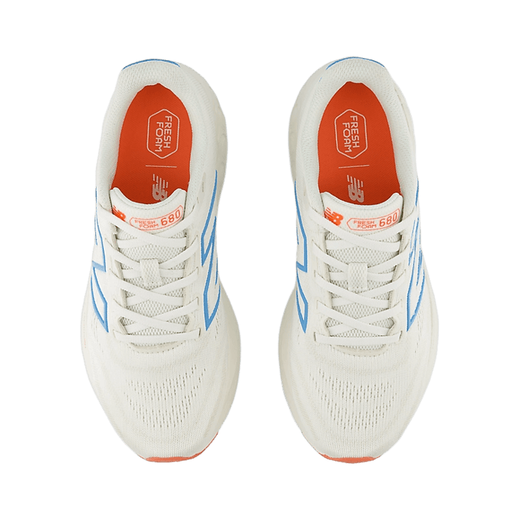 New Balance Fresh Foam 680v8 White Green Blue (W) Angle 1