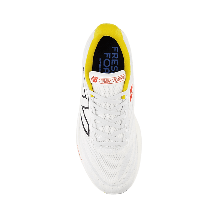 New Balance Fresh Foam X Vongo v6 White Orange Black Angle 1