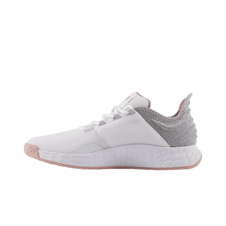 New Balance Women's Fresh Foam ROAV White Pink (W) Angle 0