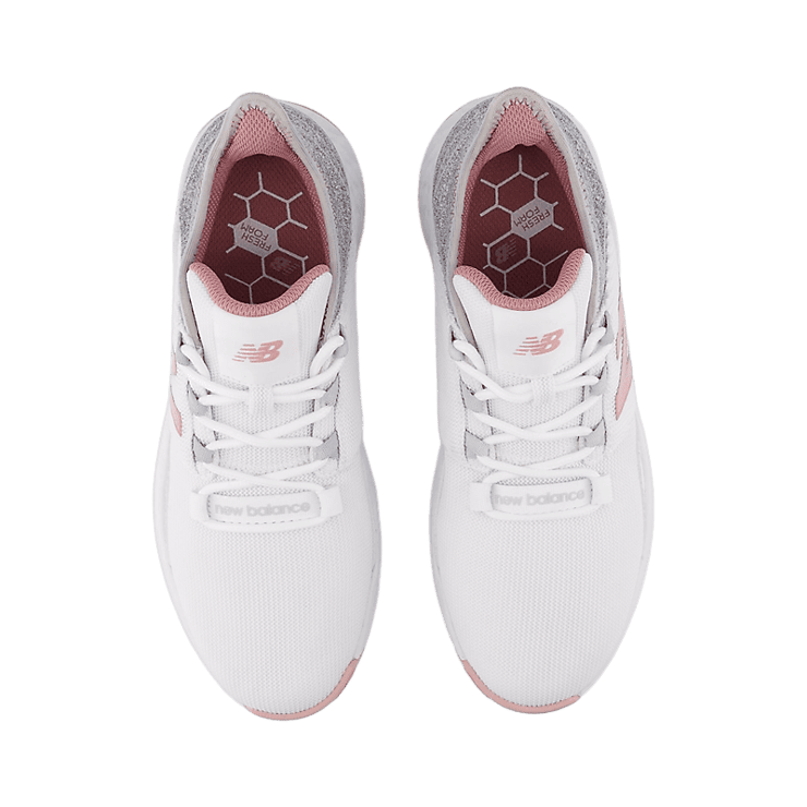 New Balance Women's Fresh Foam ROAV White Pink (W) Angle 1