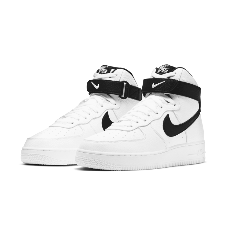 Nike Air Force 1 High White Black Angle 2