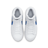 Nike Blazer Mid Next Nature 'Double Swoosh - White Hyper Royal' (GS) Angle 1