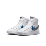 Nike Blazer Mid Next Nature 'Double Swoosh - White Hyper Royal' (GS) Angle 2