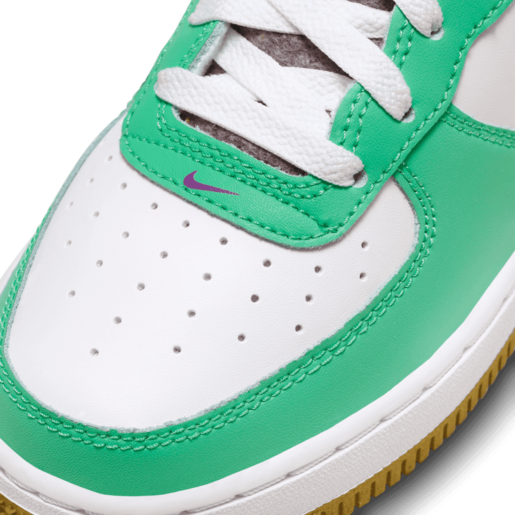 Nike Air Force 1 LV8 'White Spring Green' (GS) Angle 4
