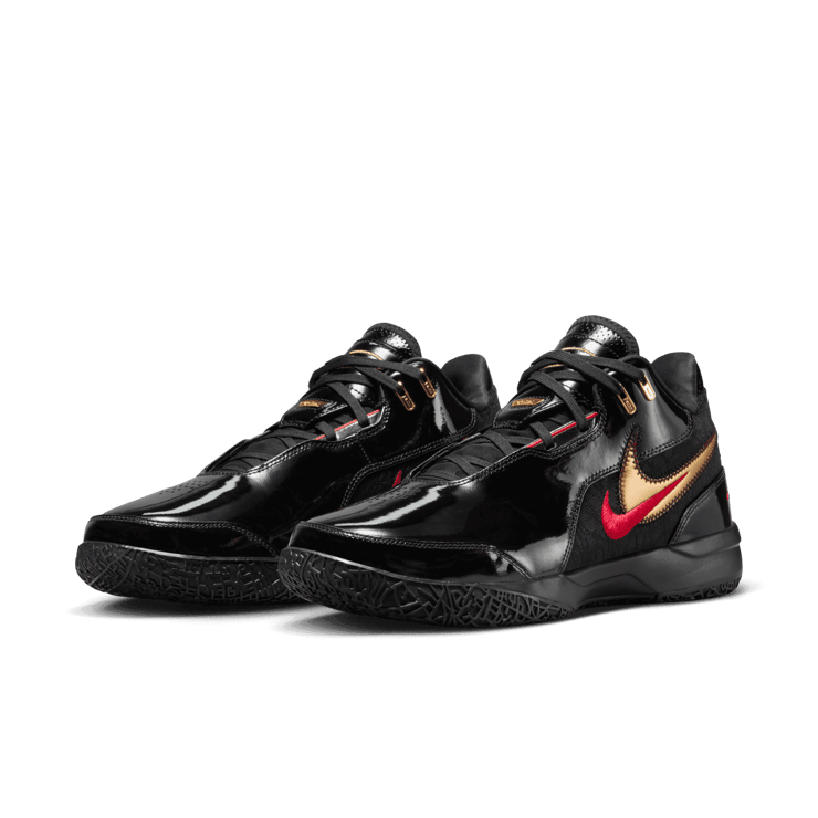 Nike LeBron NXXT Gen AMPD Black University Red Angle 2