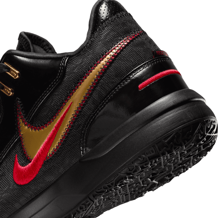 Nike LeBron NXXT Gen AMPD Black University Red Angle 5