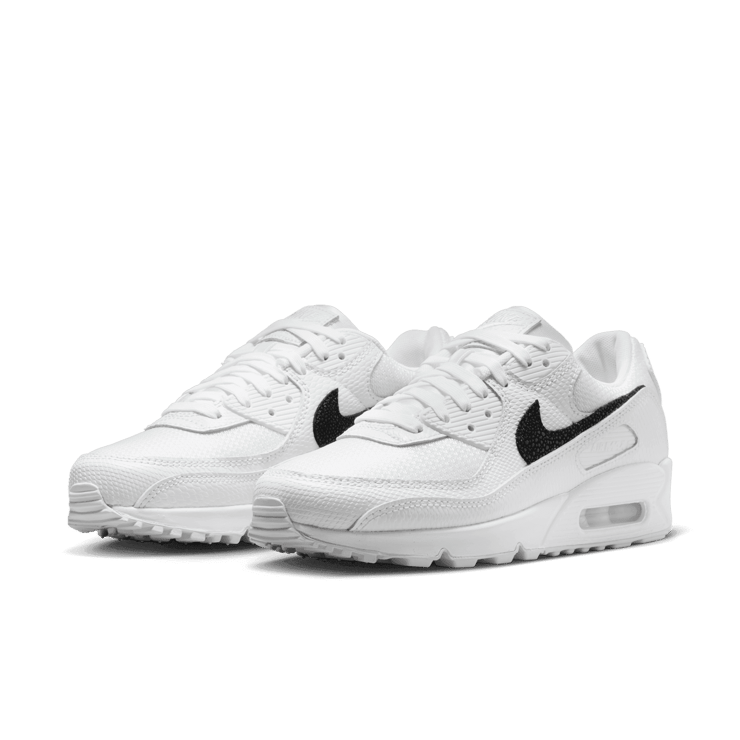 Nike Air Max 90 Reptile White Black (W) Angle 2