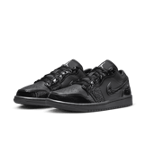 Air Jordan 1 Low SE Patent Elephant Black (W) Angle 2