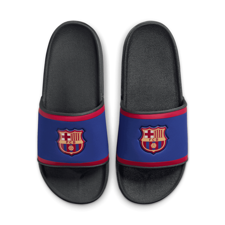 Nike Offcourt (FC Barcelona) Soccer Slides Angle 2