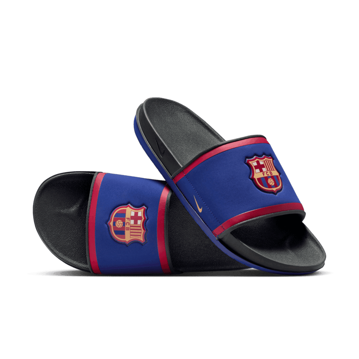 Nike Offcourt (FC Barcelona) Soccer Slides Angle 0