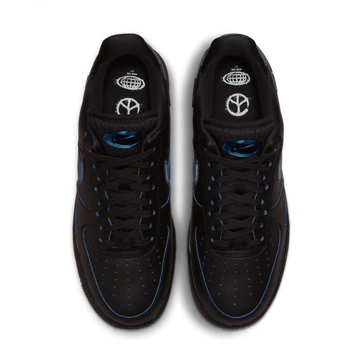 Nike Air Force 1 Low Wear Away Black Blue Angle 1