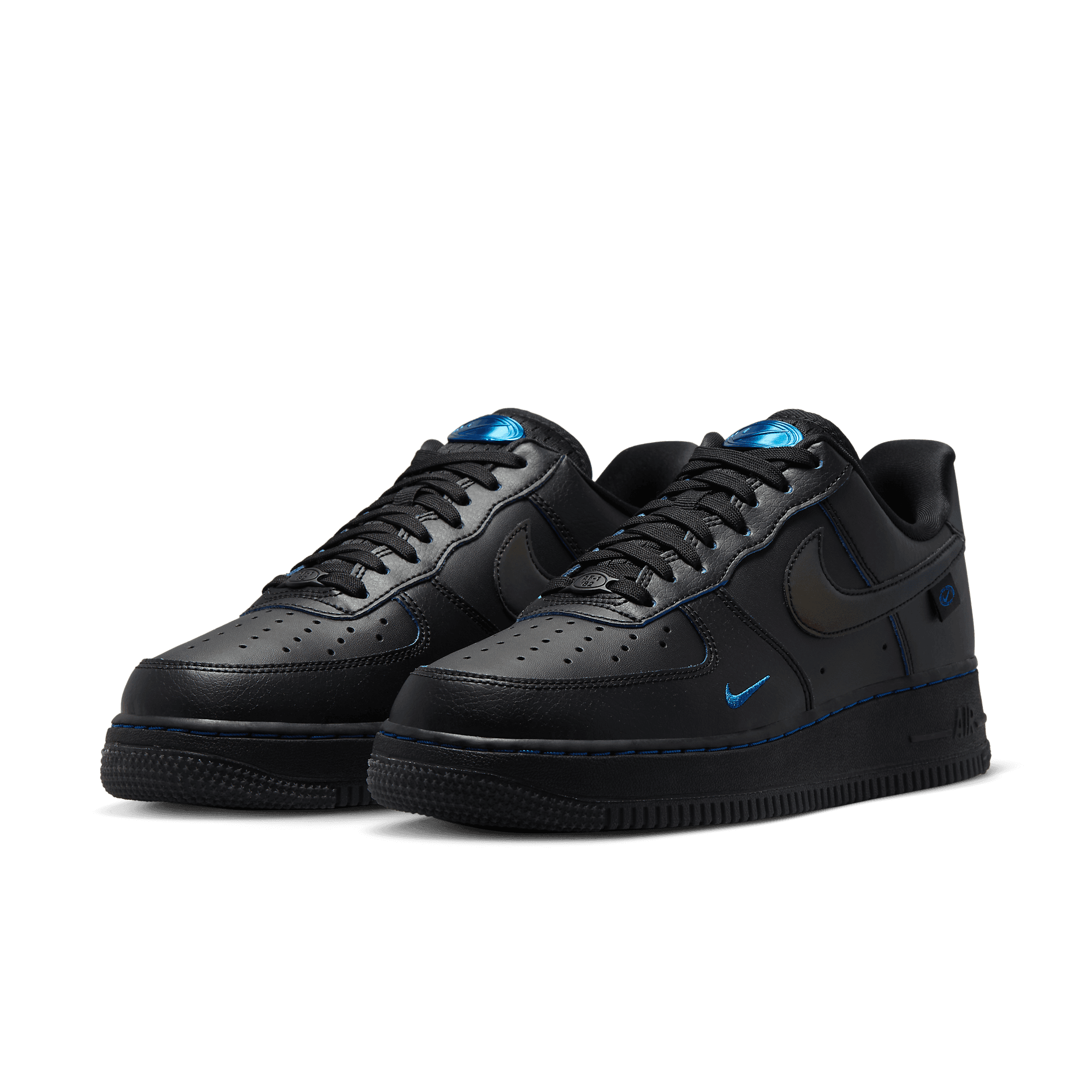 nike air force black blue