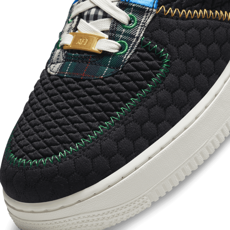 Nike Air Force 1 Low Multi-Material Black Angle 4