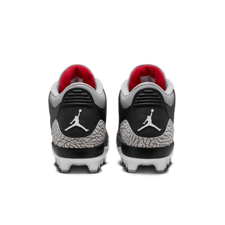 Air Jordan 3 Mid MCS Cleat Black Cement Angle 3