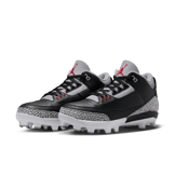 Air Jordan 3 Mid MCS Cleat Black Cement Angle 2