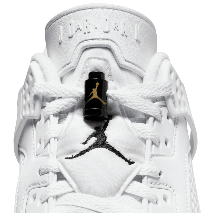 Jordan Spizike Low White Black Metallic Gold Angle 6