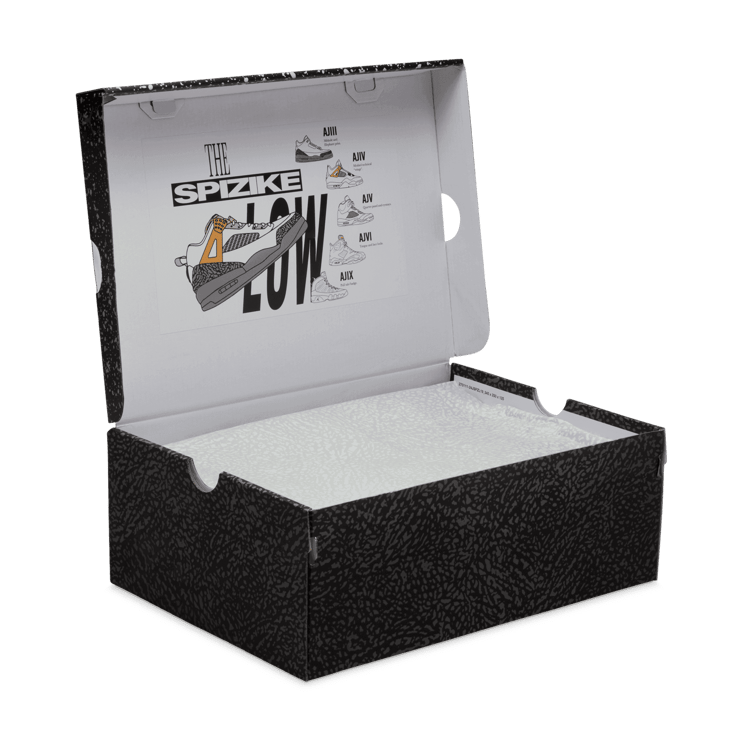 Jordan Spizike Low White Black Metallic Gold Angle 7