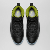 Jordan 10 Retro Venom Green Angle 1