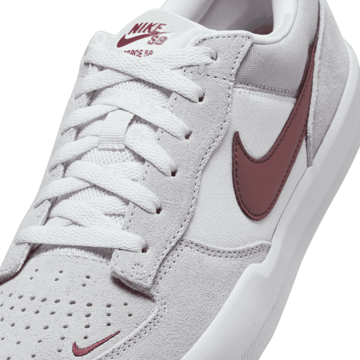 Nike SB Force 58 SB 'Platinum Tint Dark Red' Angle 4
