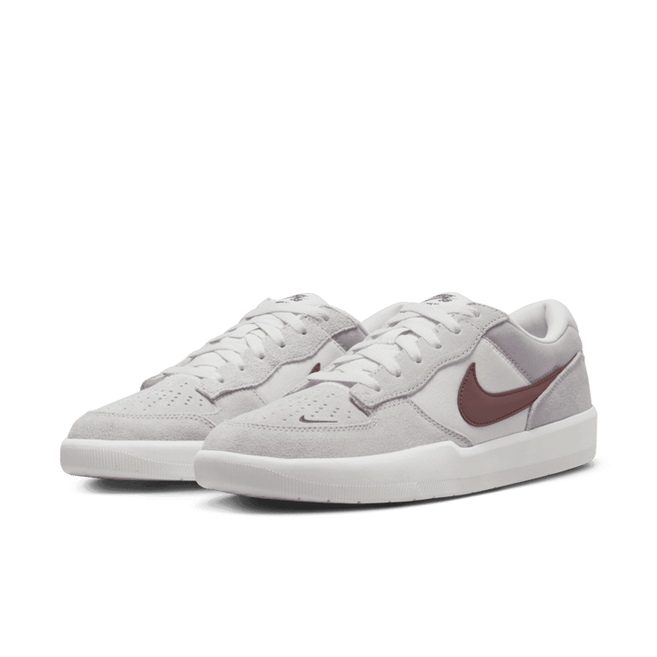 Nike SB Force 58 SB 'Platinum Tint Dark Red' Angle 2