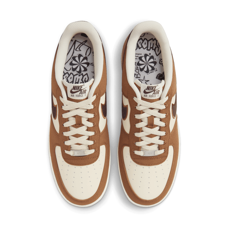 Nike Air Force 1 Low Notebook Doodle Pack Light British Tan Angle 1