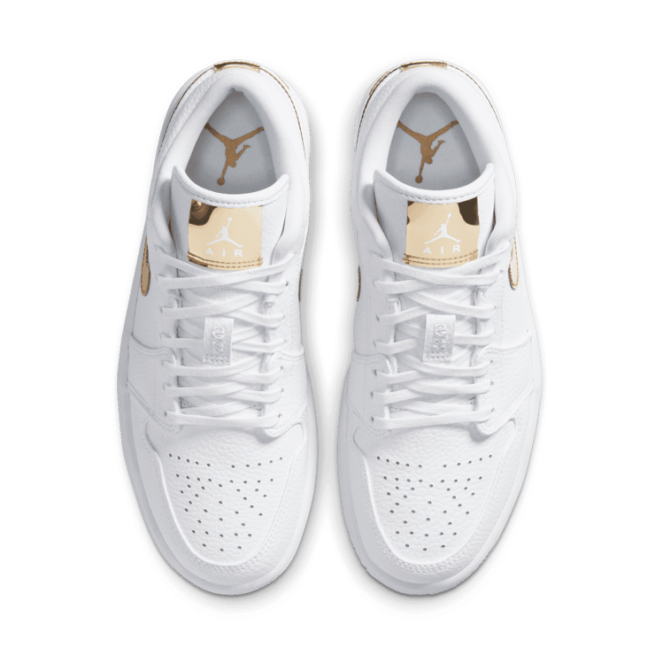Air Jordan 1 Retro Low 'White Metallic Gold' (W) Angle 1
