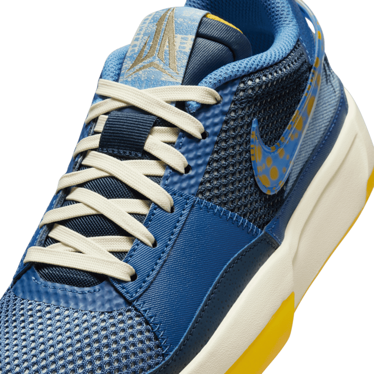 Nike Ja 1 Mystic Navy University Gold (GS) Angle 4