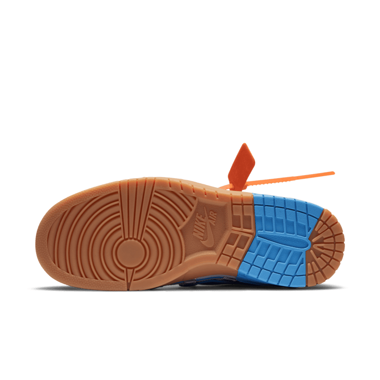 Nike Air Off-White Rubber Dunk University Blue Angle 0