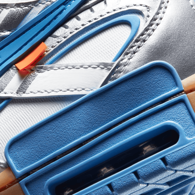 Nike Air Off-White Rubber Dunk University Blue Angle 5