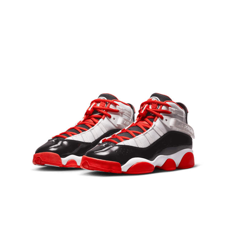 Jordan 6 Rings 'White Black Team Orange' (GS) Angle 2