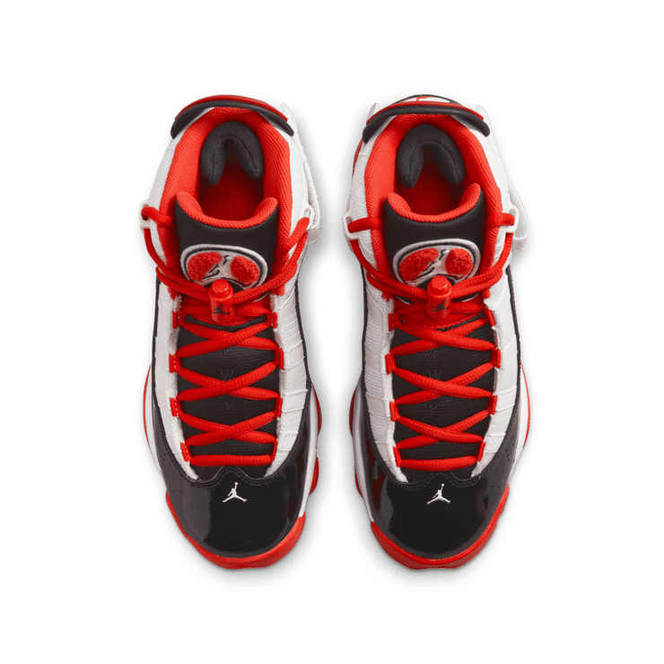 Jordan 6 Rings 'White Black Team Orange' (GS) Angle 1