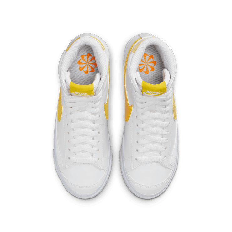 Nike Blazer Mid Next Nature 'Citron Tint Lenticular' (GS) Angle 1