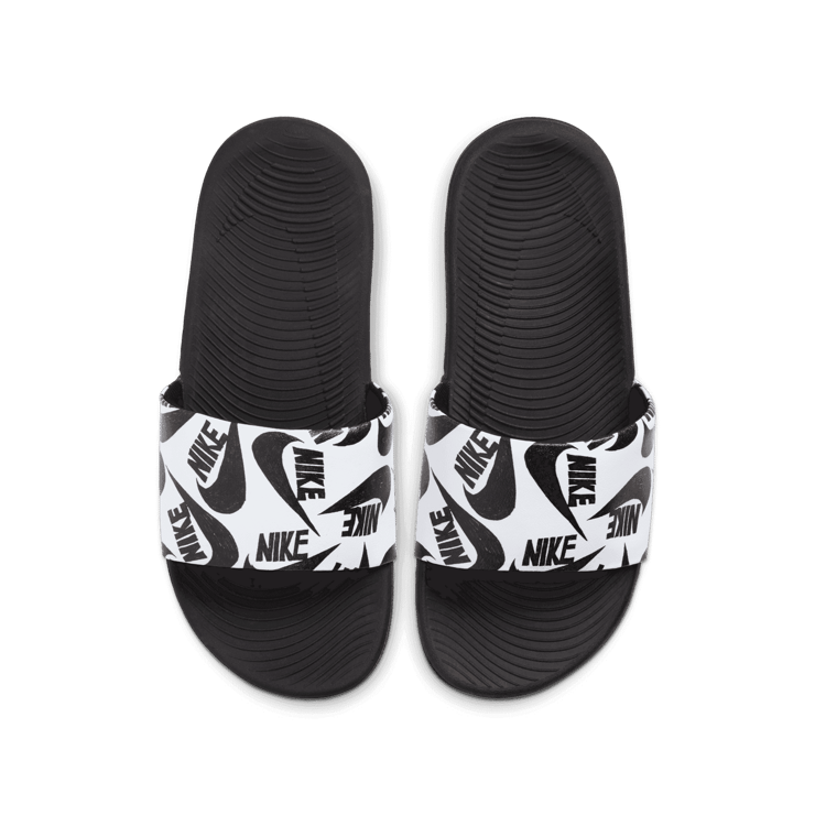 Nike Kawa Slide SE JDI 'Black White' (GS) Angle 2