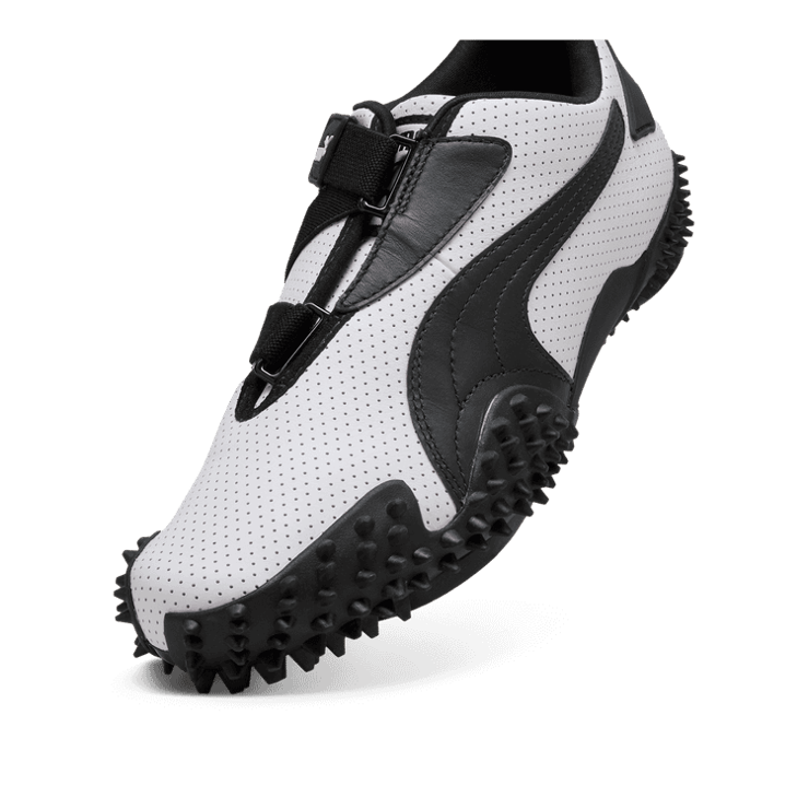 Puma Mostro Perforated Leather White Black Angle 2