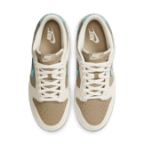 Nike Dunk Low Khaki Denim Turquoise Angle 1