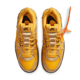 Nike Air Rubber Dunk Off-White University Gold Angle 1