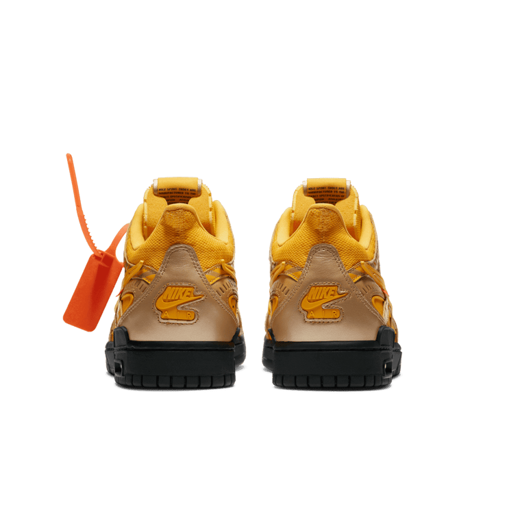 Nike Air Rubber Dunk Off-White University Gold Angle 3