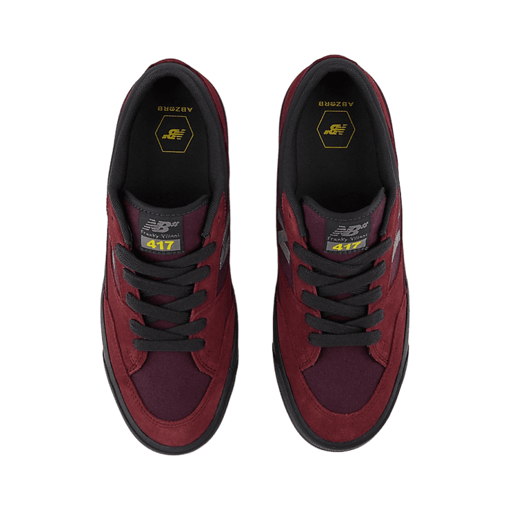 New Balance Numeric 417 Low Franky Villani Burgundy Angle 1