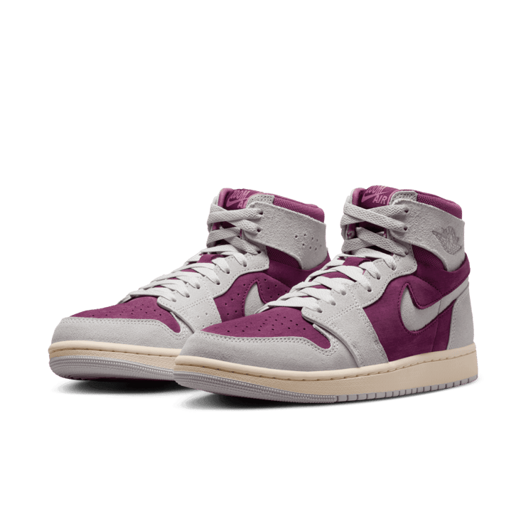 Air Jordan 1 High Zoom CMFT 2 Bordeaux Neutral Grey (W) Angle 2