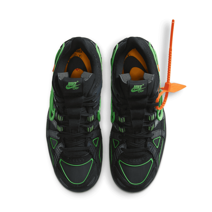 Nike Air Rubber Dunk Off-White Green Strike Angle 1