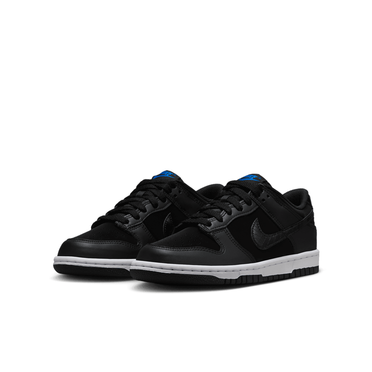 Nike Dunk Low Black Croc (GS) Angle 2