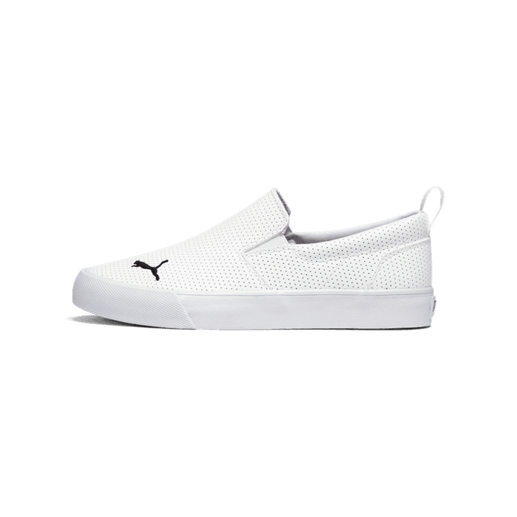 PUMA Bari Slip-On Comfort in White/Black Angle 1