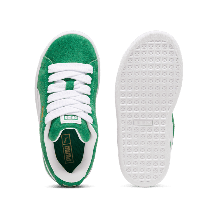PUMA Suede XL Sneakers in Archive Green/White (PS) Angle 0