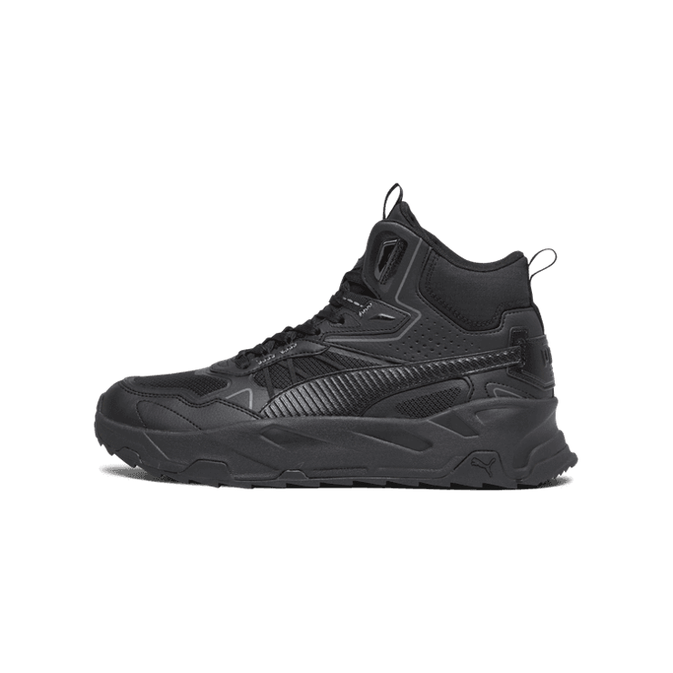Puma Trinity Mid Hybrid 'Black Cool Dark Grey' Angle 1