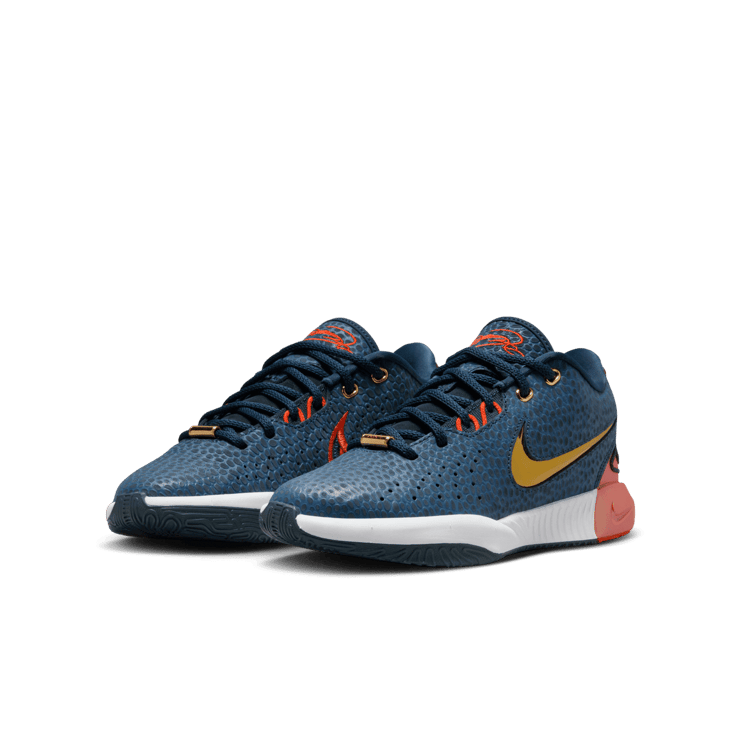 Nike LeBron XXI Armoury Navy (GS) Angle 2
