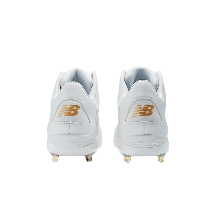 New Balance FuelCell Ohtani 1 White Metallic Gold Angle 4