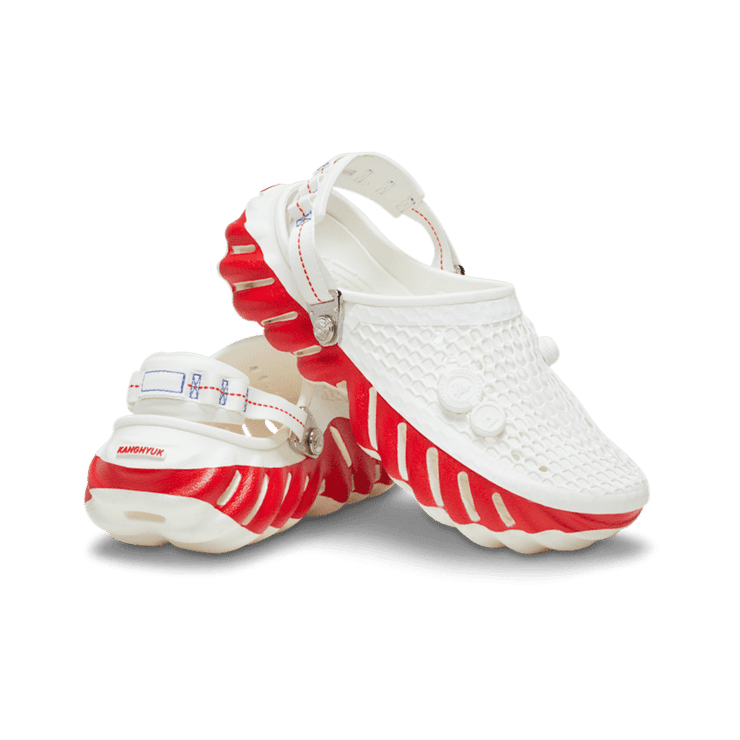 Crocs Echo Clog Kanghyuk White Red Angle 0