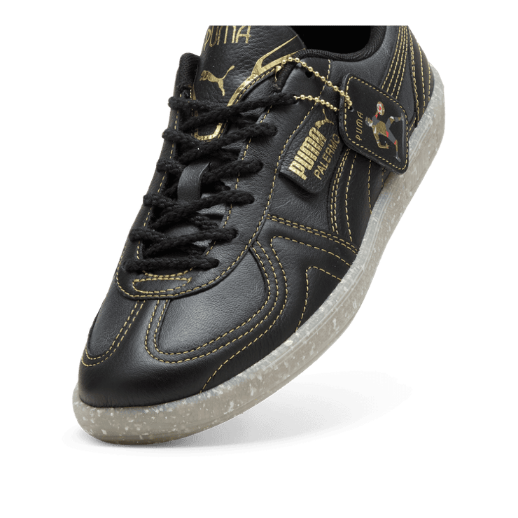 PUMA PLAY LOUD Palermo Sneakers in Black/Flat Light Grey Angle 2