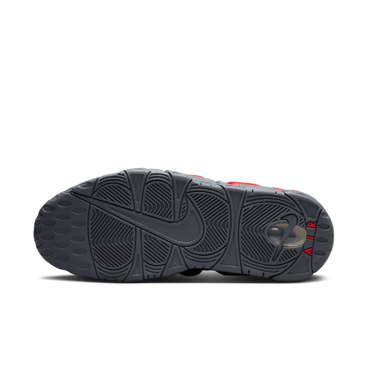 Nike Air More Uptempo Low Dark Grey Light Crimson Angle 0