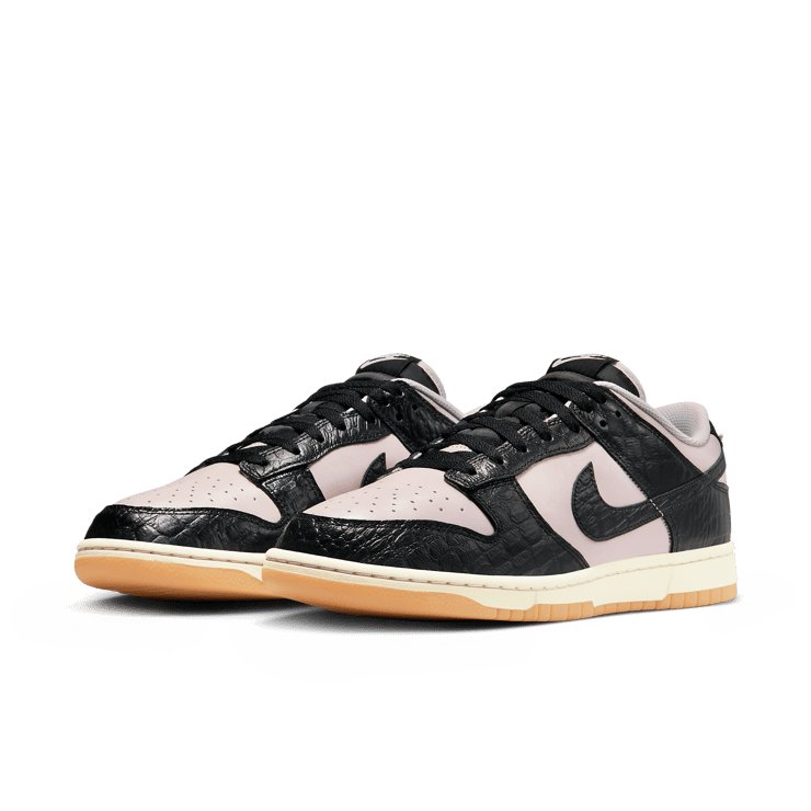 Nike Dunk Low Black Croc Platinum Violet Angle 2